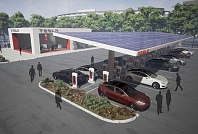 Зарядные станции Supercharger будут использовать солнечную энергию